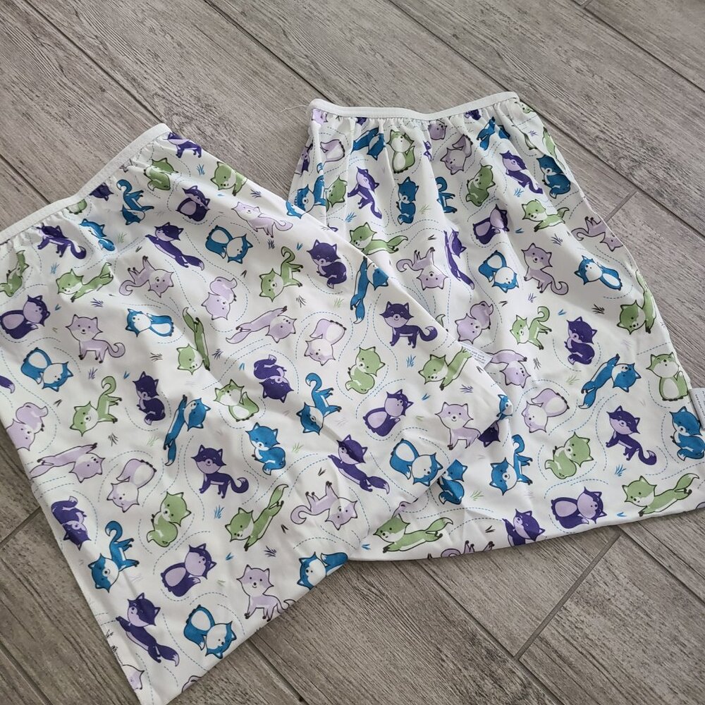 Planet Wise cloth diaper pail liners foxy frolic set of 2 - Picture 3 of 6